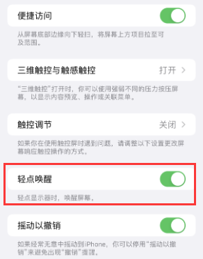 合肥苹果授权维修站分享iPhone轻点无法唤醒怎么办 