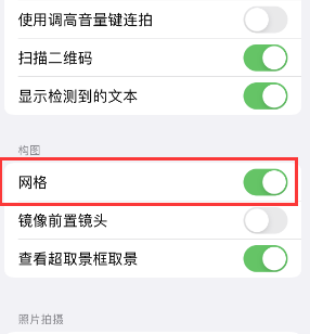 合肥苹果手机维修网点分享iPhone如何开启九宫格构图功能 