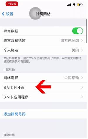 合肥苹果14维修网分享如何给iPhone14的SIM卡设置密码 