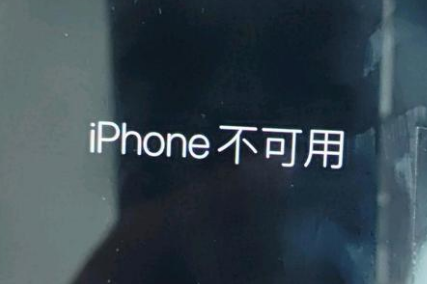 合肥苹果服务网点分享锁屏界面显示“iPhone 不可用”如何解决 